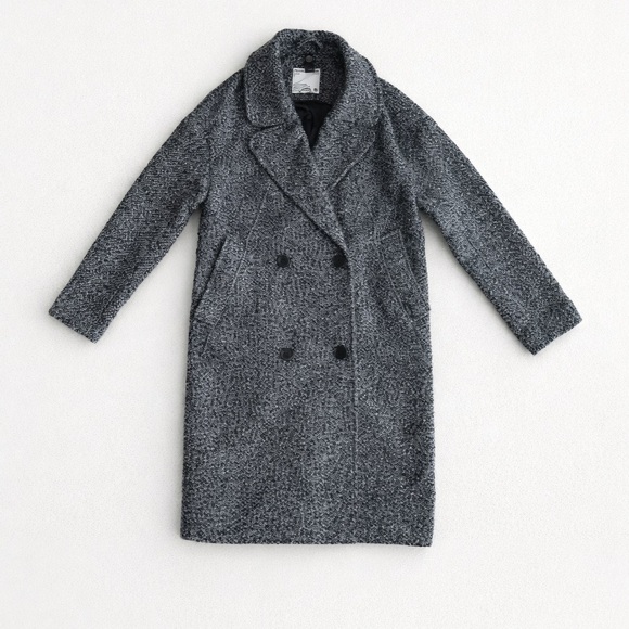 Frank & Oak Jackets & Blazers - FRANK & OAK - Marled Wool Double-Breast Coat